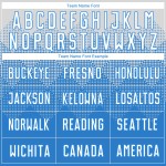 Sublimation Fußball Blau Pulver Weiß Uniform Custom Jersey