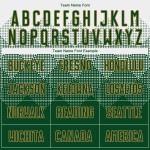 Gold Sublimation Grün-Alte Uniform Weiß Fußball Custom Jersey