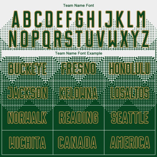 Gold Sublimation Grün-Alte Uniform Weiß Fußball Custom Jersey