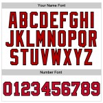 Rot-Schwarzes authentisches weißes Basketball-Trikot Custom Throwback Rot-Schwarzes authentisches weißes Basketball-Trikot Custom Throwback