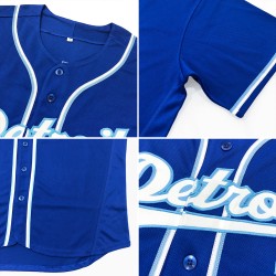 Jersey Weiß Royal Authentic Custom Baseball