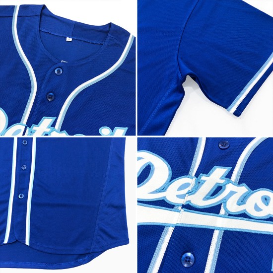 Jersey Weiß Royal Authentic Custom Baseball Jersey Weiß Royal Authentic Custom Baseball