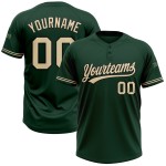 Custom City Grün Creme-Schwarz Zwei-Knopf Unisex Softball Trikot Custom City Grün Creme-Schwarz Zwei-Knopf Unisex Softball Trikot