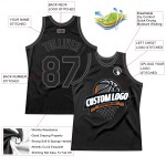 Graues Throwback-Basketballtrikot, Stahlschwarz, individuell, authentisch Graues Throwback-Basketballtrikot, Stahlschwarz, individuell, authentisch