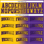 Gelb-Schwarz Custom Fashion Pullover Genäht Sport Sweatshirt Lila Gradient Hoodie