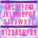 Rosa-Lila Tie Dye Jersey Fußball Uniform Sublimation Custom