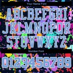 Benutzerdefinierte blau-weiß Basketball Muster Hals Licht rund Graffiti Sublimation Jersey Anzug Benutzerdefinierte blau-weiß Basketball Muster Hals Licht rund Graffiti Sublimation Jersey Anzug