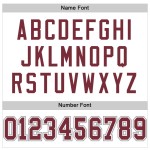 Burgund-Grau Jersey Authentic Mesh Custom Football Weiß