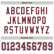 Burgund-Grau Jersey Authentic Mesh Custom Football Weiß Burgund-Grau Jersey Authentic Mesh Custom Football Weiß