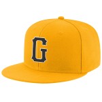 Schwarz-Weiß verstellbare benutzerdefinierte Gold Snapback Hut genäht Schwarz-Weiß verstellbare benutzerdefinierte Gold Snapback Hut genäht