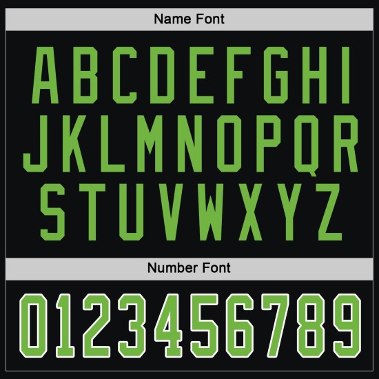 Grün-Weiß Custom Jersey Schwarz Hockey Neon Grün-Weiß Custom Jersey Schwarz Hockey Neon