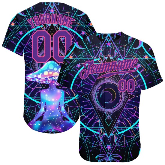 Heilige Geometrie Authentische Pilze Jersey Über 3D Custom Muster Baseball Halluzination Magie Psychedelische Design Heilige Geometrie Authentische Pilze Jersey Über 3D Custom Muster Baseball Halluzination Magie Psychedelische Design