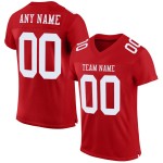 Mesh Weiß Authentic Football Custom Jersey Rot Mesh Weiß Authentic Football Custom Jersey Rot