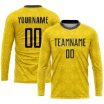 Sublimation Fußball Gold Schwarz Uniform Trikot Custom