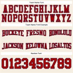 Hoodie Custom Rot-Marineblau Genäht Pullover Sweatshirt Creme Fußball