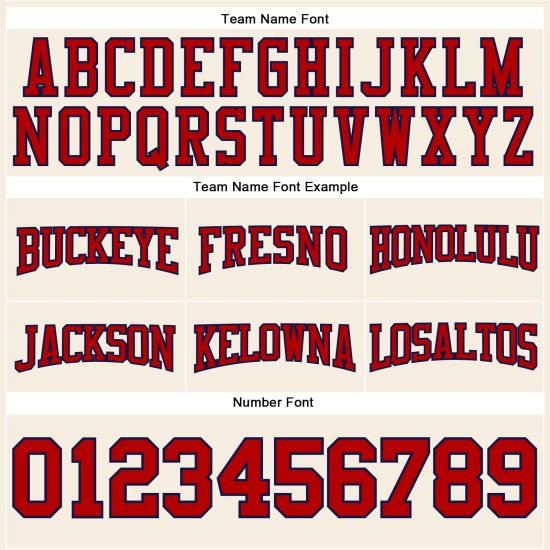 Hoodie Custom Rot-Marineblau Genäht Pullover Sweatshirt Creme Fußball