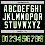 Schwarz Neon Grün-Weiß Custom Authentic Jersey Baseball Nadelstreifen Neon Grün