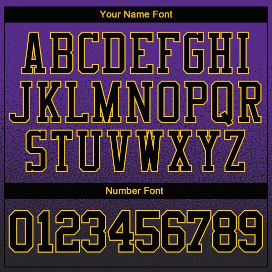 Schwarz-Gold Lila Verblassen Pullover Genäht Sweatshirt Benutzerdefinierte Hoodie Mode Sport