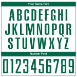 Weiße Sublimation Kelly Uniform Fußballtrikot Custom Grün