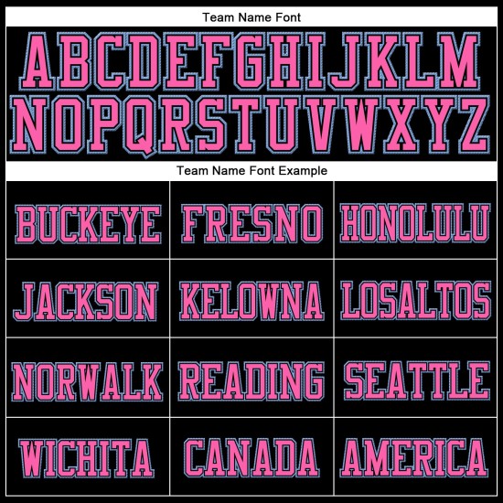 Schwarze Strickmütze mit Bündchen, genäht, Hellblau, Rosa Schwarze Strickmütze mit Bündchen, genäht, Hellblau, Rosa