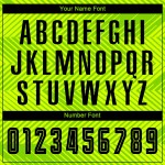 Neon Fußball Schwarz Grün Trikot Sublimation Custom Uniform