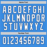 Powder Blue Hockey Custom Weiß-Marineblaues Trikot Powder Blue Hockey Custom Weiß-Marineblaues Trikot