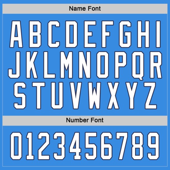 Powder Blue Hockey Custom Weiß-Marineblaues Trikot Powder Blue Hockey Custom Weiß-Marineblaues Trikot