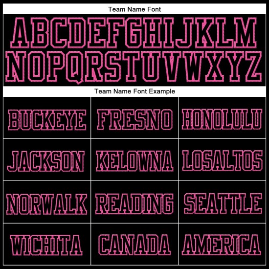 Schwarze Strickmütze mit Bündchen und Schwarz-Rosa-Muster, individuell Schwarze Strickmütze mit Bündchen und Schwarz-Rosa-Muster, individuell