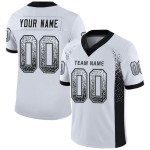 Trikot Custom Mesh Weiß Schwarz-Silber Fußball Fashion Drift