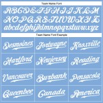 Jersey Weiß Custom Blau Authentic Baseball Licht Jersey Weiß Custom Blau Authentic Baseball Licht