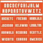 Jersey Custom Uniform Fade Orange Weiß-Schwarz Mode Sublimation Fußball