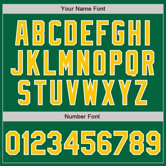 Gold-Weiß-Grün Custom Full-Snap Jacke Letterman Kelly Bomber Varsity Gold-Weiß-Grün Custom Full-Snap Jacke Letterman Kelly Bomber Varsity