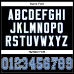 Fußball Mesh Custom Authentic Blau-Weiß Trikot Hellschwarz