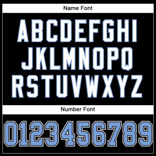 Fußball Mesh Custom Authentic Blau-Weiß Trikot Hellschwarz