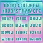 Benutzerdefinierte Fußball Teal-Weiß Uniform Sublimation Jersey Dye Tie