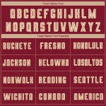 Jersey Creme-Schwarz Crimson Sublimation Fade Fashion Custom Uniform Fußball