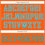 Aqua-Weiß genähte Snapback Custom Hat Orange verstellbar Aqua-Weiß genähte Snapback Custom Hat Orange verstellbar