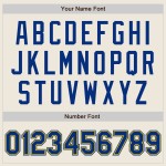 Jersey Royal-Gold Unisex Creme Custom Softball Zwei-Knopf Jersey Royal-Gold Unisex Creme Custom Softball Zwei-Knopf