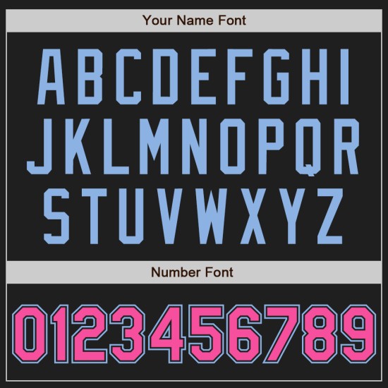 Unisex Blaues Trikot Custom Zwei-Knopf Softball Schwarz Pink-Hell Unisex Blaues Trikot Custom Zwei-Knopf Softball Schwarz Pink-Hell