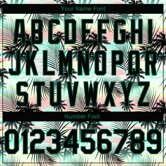 Muster Palm Custom 3D Tropical Grün Basketball Authentic Blätter Jersey Hawaii Schwarz Black-Kelly Muster Palm Custom 3D Tropical Grün Basketball Authentic Blätter Jersey Hawaii Schwarz Black-Kelly