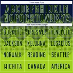 Navy Fußball Custom Uniform Sublimation Neon Trikot Grün