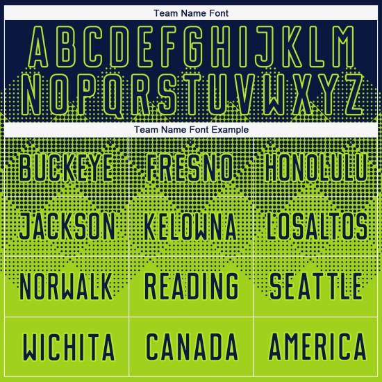 Navy Fußball Custom Uniform Sublimation Neon Trikot Grün