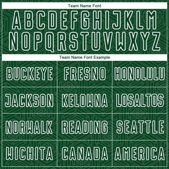 Geometrische Formen Jersey Sublimation Custom Fußball Grün Uniform Weiß