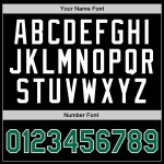 Grün-Weißes Trikot Throwback Kelly Custom Basketball Authentic Schwarz Grün-Weißes Trikot Throwback Kelly Custom Basketball Authentic Schwarz