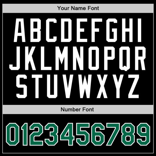 Grün-Weißes Trikot Throwback Kelly Custom Basketball Authentic Schwarz Grün-Weißes Trikot Throwback Kelly Custom Basketball Authentic Schwarz