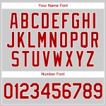 Baseball Custom Red Authentic Nadelstreifen Trikot Rot-Weiß Weiß