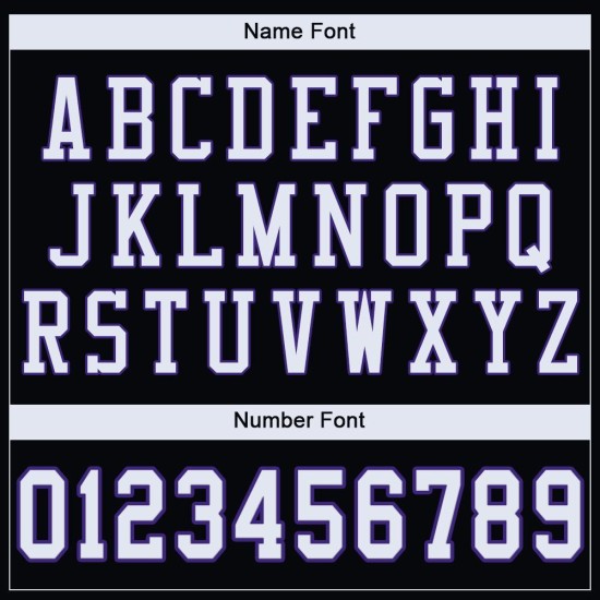 Fußballtrikot Custom Mesh Schwarz Authentic Weiß-Lila