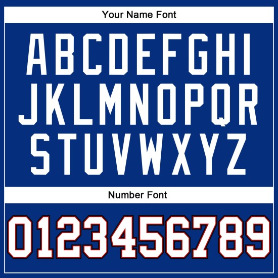 Custom Royal Throwback Authentic Trikot Mesh Weiß-Rot Football