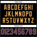 Fußball Lila-Gold Schwarz Mesh Custom Jersey Authentic