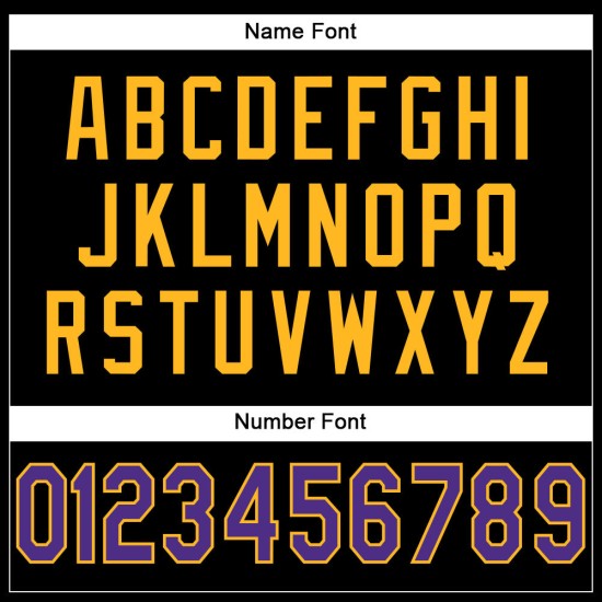 Fußball Lila-Gold Schwarz Mesh Custom Jersey Authentic